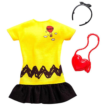 Barbie Clothes: A Peanuts Charlie Brown Dress Doll & 2 Accessories