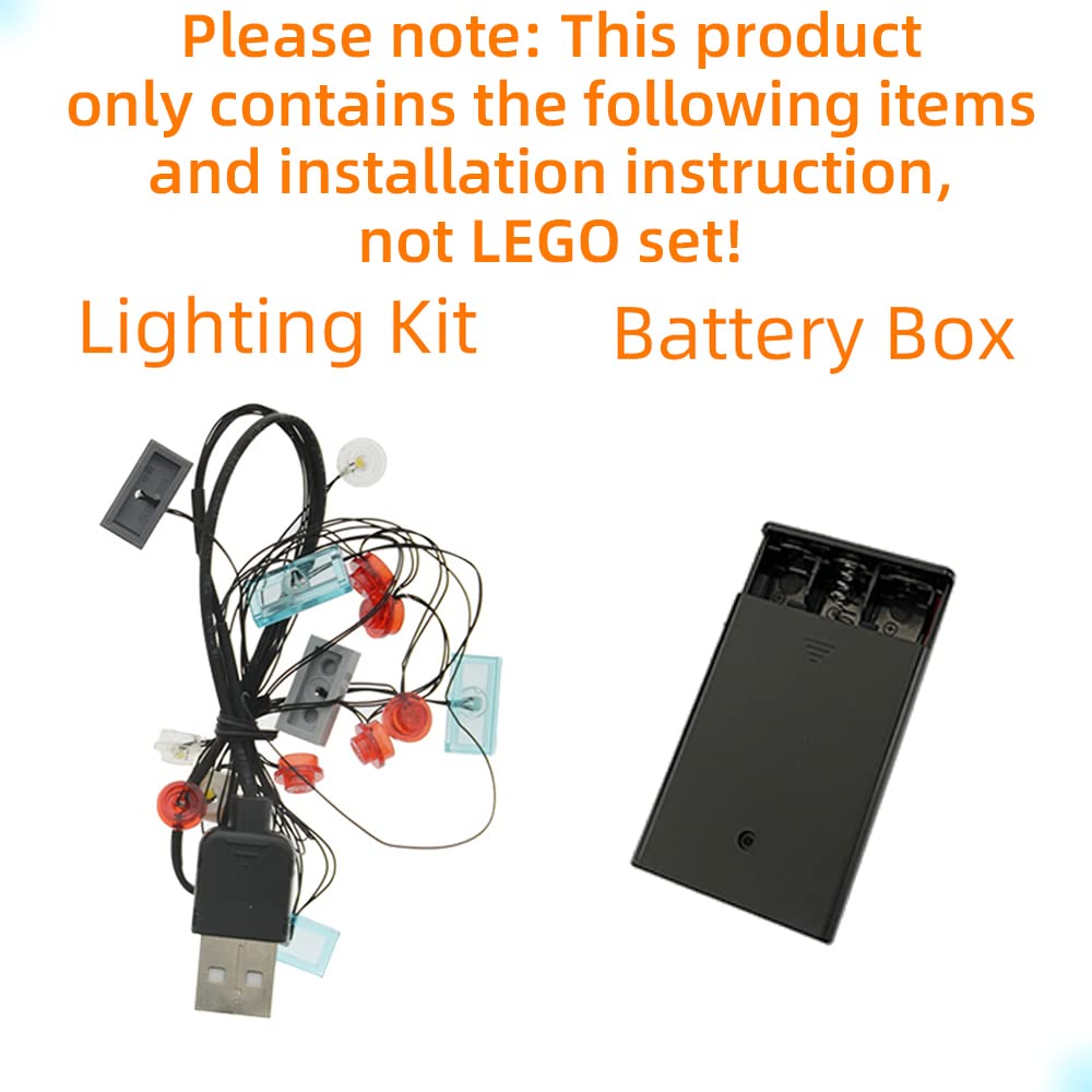 GEAMENT Upgraded Version USB Light Kit for Architecture Skyline Collection San Francisco Golden Gate Bridge - Compatible with LEGO 21043 Bricks Model