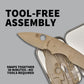 Spyderco Lil Native Wooden Knife Kit - Educational DIY Crafting Project for Families, Safe Non-Sharp Design - WDKIT2