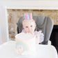 1st Birthday Rainbow Crown - Photo Props for Baby's First Birthday, Mini Pastel Rainbow Party Decorations