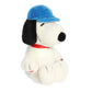 Aurora® Adorable Peanuts® Baseball Snoopy Stuffed Animal - Officially Licensed Toys for All Snoopy Fans - Nostalgic Gift for Adults and Birthday