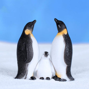 MAOMIA 6 Pcs Cute Ocean Animal Penguin Model for Kids, Antarctic Realistic Penguin Figurines Collection Playset Easter Eggs Cake Toppers Christmas