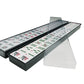 NEW! - American Mahjong Set - 166 White Tiles (All-in-One Rack/Pushers), Silver Aluminum Case - Large Classic Mah Jongg Game Set