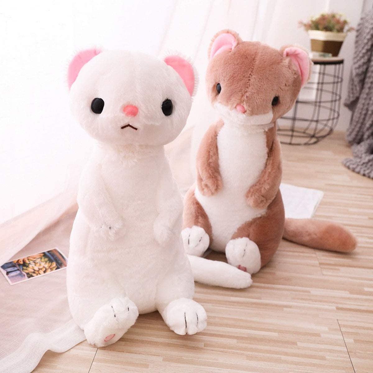 Rosiha Ferrets Plush Pillow 20 Inch(Brown)