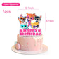 25Pcs Super Kitties Birthday Party Supplies Pack Includes 1 Cake Topper 24 Cupcake Toppers for Super Kitties Party Supplies
