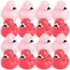 Fun Express Vinyl Flamingo Rubber Duckies | 12 Count | Great for Seasonal Holiday Party Decor, Giveaways, Prizes, and Favors