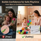 Tplay Rose Flower Plush for Toddlers: Bendable 0-Poke Encased Stems - Safe Worry-Free Play Toy - 15lbs Tear-Resistant Stuffed Bouquet Girl Gift 2-5
