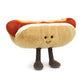 Jellycat Amuseables Hot Dog Stuffed Toy, 10 inches - Food Plush - Fun Gift Idea