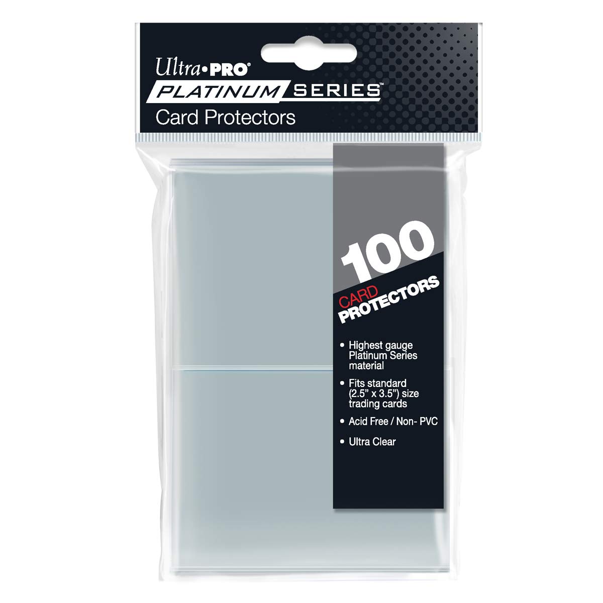 Ultra PRO Platinum Series Deck Protectors 2.5" x 3.5" - Keep Your Pokemon Cards & Magic The Gathering Safe! - Premium Clarity Card Sleeves for Pokemon
