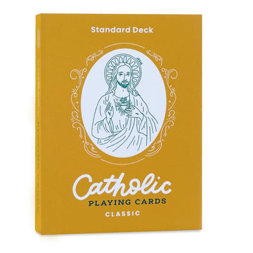 Catholic Playing Cards - 54 Card Deck with Magnetic Box - Holy Spirit, Holy Family & Saints Portraits - Catholic Gifts for Kids & Family