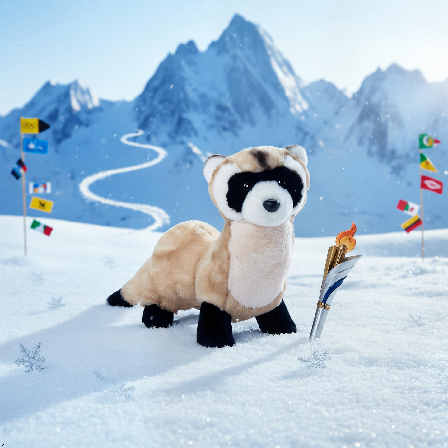 The Petting Zoo Black-Footed Ferret Stuffed Animal Plushie, Gifts for Kids, Wild Onez Animals, Ferret Plush Toy, 12 inches