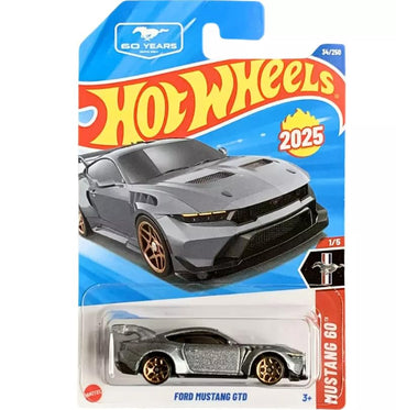 Hot Wheels Ford Mustang GTD, 1:64 Scale Diecast Car, Mustang 60 Series 1/5