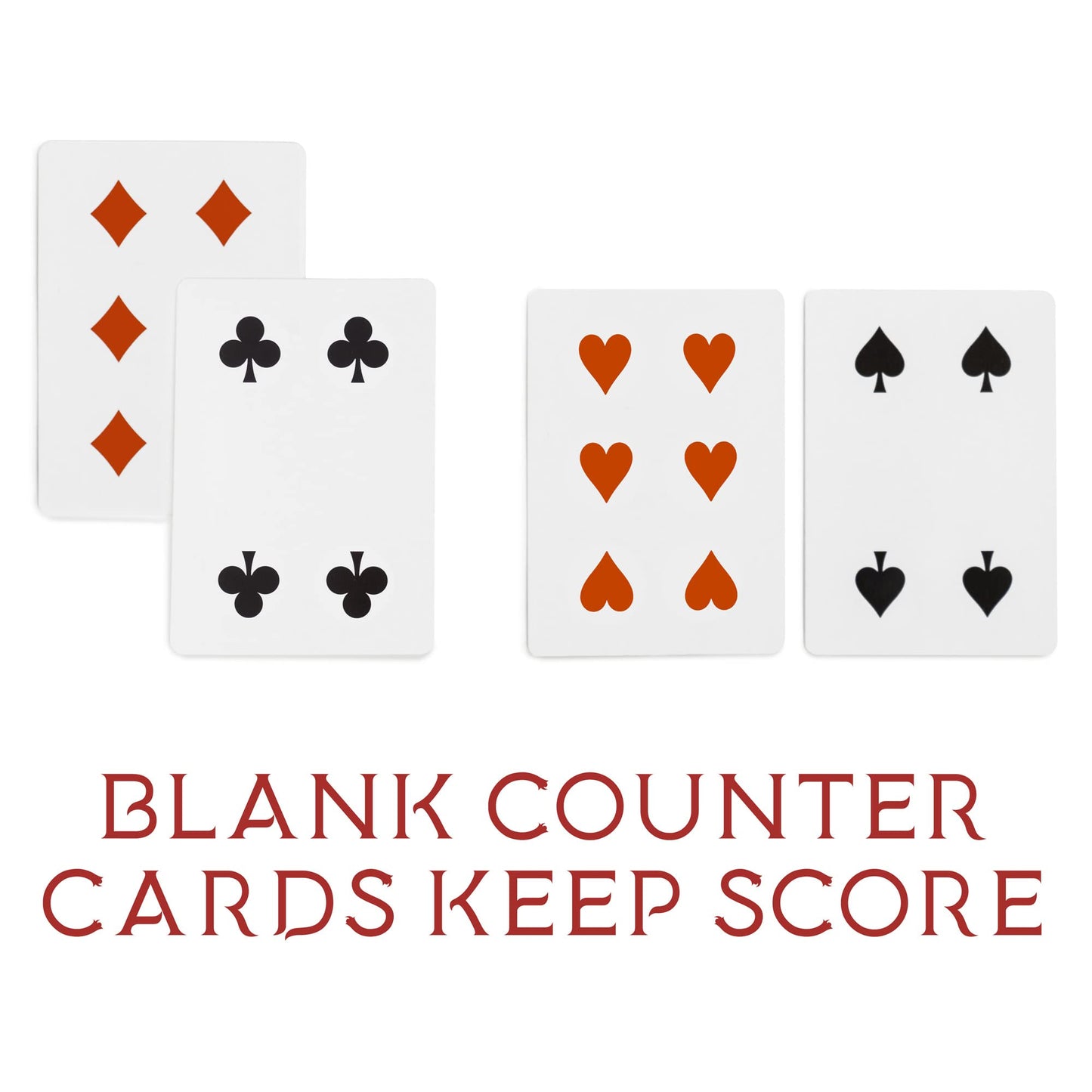 Brybelly Euchre Card Game - 2 Specialty Decks Pre-Stripped for Classic American Euchre or 6-Player Variant - Custom Bower Jacks & Blank Counter Cards