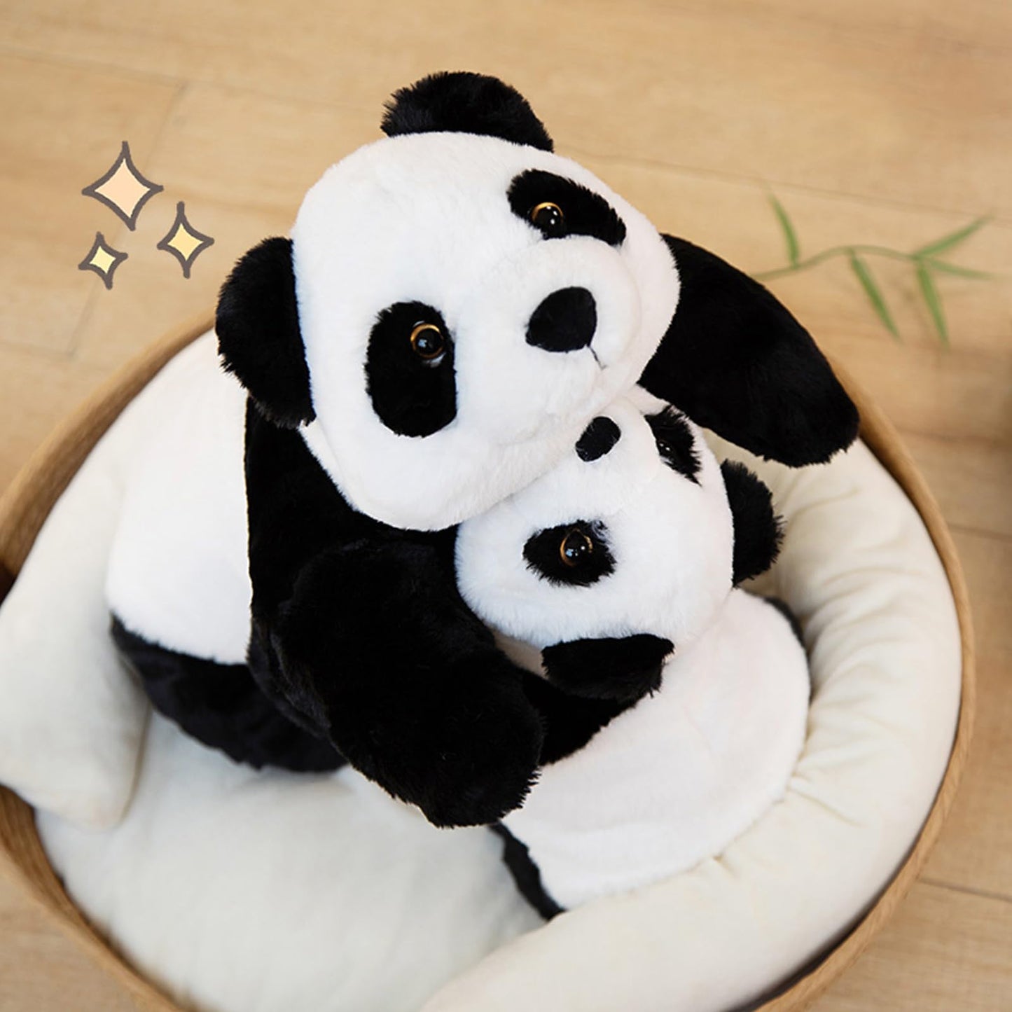 ronivia Weighted Stuffed Animals, Panda Plush Cute Panda Weighted Plush Animals Pillow Toy Gifts for Kids Adults, 15 inch
