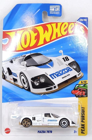 Hot Wheels Mazda 787B [White] Peak Pursuit 5/10, 226/250, 1:64 Scale Diecast Vehicle