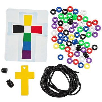 Colors of Faith Rosary Craft Kit - Makes 12 - Sunday School Crafts for Kids and Fun Home Activities