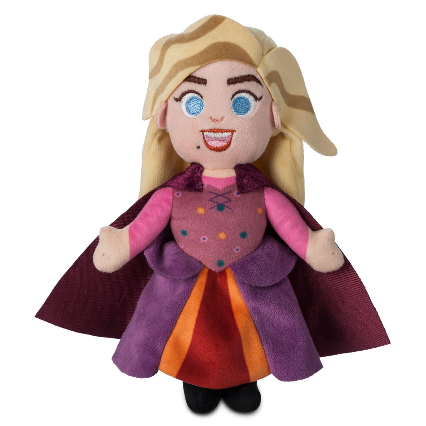 Disney Store Hocus Pocus Sanderson Sisters Plush Doll Set - Sarah, Mary & Winifred - Detailed Plush Sculpting, Shimmering Capes, Soft Velour Cauldron