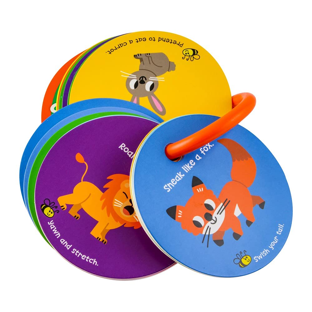 MOLLYBEE KIDS Toddler Action Cards Animal Moves and Sounds
