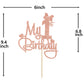 Rose Gold Glitter My 1st Birthday Cake Topper, Miss Onederful/Happy 1st Birthday/Wild One, Funny Baby Shower Party Decorations Supplies