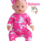 Sweet Dolly Baby Doll Accessories 5 Set Baby Doll Clothes and Headbands for 14-18 Inch Dolls, 10 PCs in Total