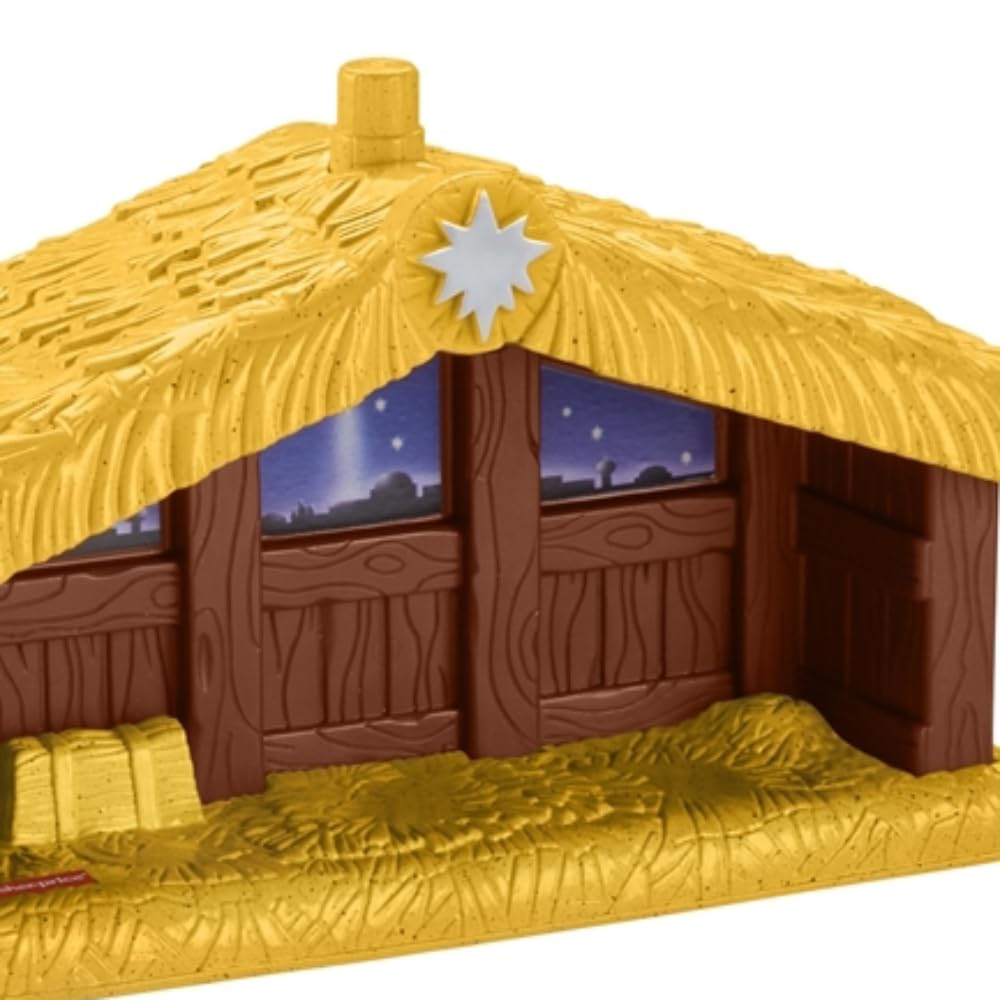Fisher-Price Replacement Part Little People Christmas Nativity Dollhouse Playset HPP89 - Replacement Stable