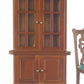 Dollhouse Miniature 1:12 Scale 6 Pc Walnut and Green Dining Room SET #T0108