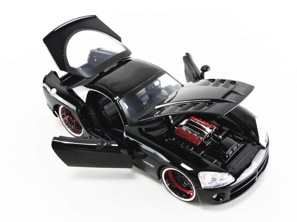Fast & Furious Letty's Dodge Viper SRT 10 1/24 Scale Diecast Car Black