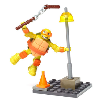 Mega Bloks Teenange Mutant Ninja Turtles Mikey Streetlamp Slam Building Playset