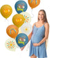 Here Comes The Son Baby Shower Decorations,35pcs Boho First Trip Around The Sun Balloon,Sunshine Party Retro Latex Balloons for You are My Sunshine