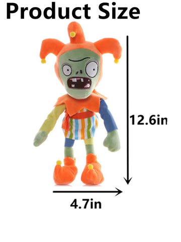 12" Plants and Zombies Jester Plush Zombies Toys Normal Zombies PVZ Plushies 1 2 Stuffed Soft Doll Jester Zombies New