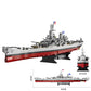 FULHOLPE Missouri Memorial Battleship Building Blocks Set, MOC Military Warship Model Bricks Construction Toy Compatible with Major Brands - 2228