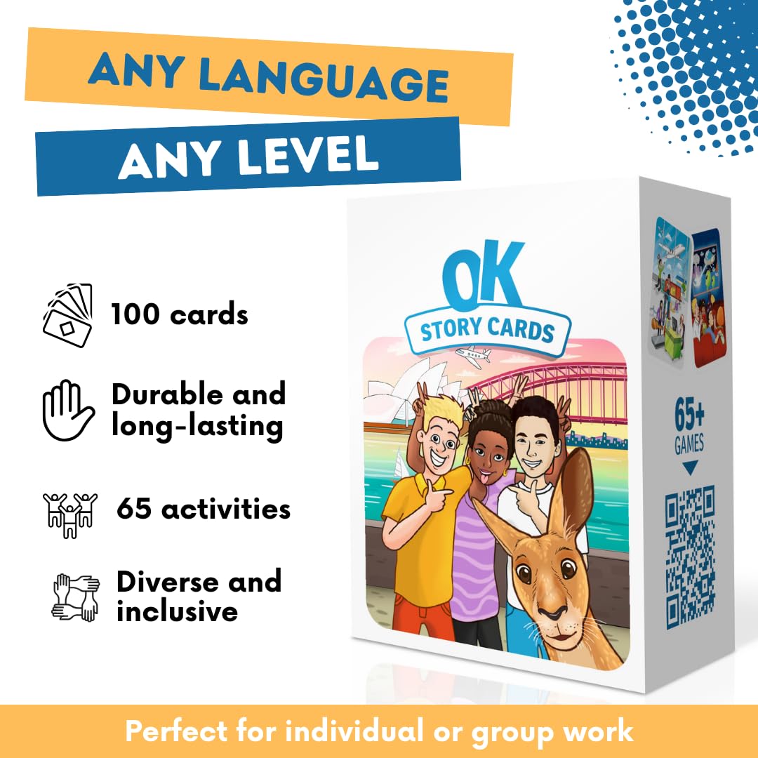 Creative Storytelling Cards for Kids & Classrooms - 100 Illustrated Prompt Cards for Language Learning, ESL & Speech Therapy