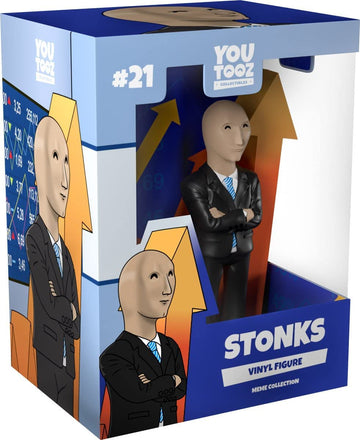 Youtooz Stonks Vinyl Action Figure, 3.5" Internet Culture Collectible, Based on Popular Finance Meme