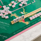 Mahjong Mat, 33x33 American Mahjong Mat with Rules and Carry Bag, Non-Slip & Noise-Reducing Design, Luxury Mahjong Accessories Gift for Women and Men