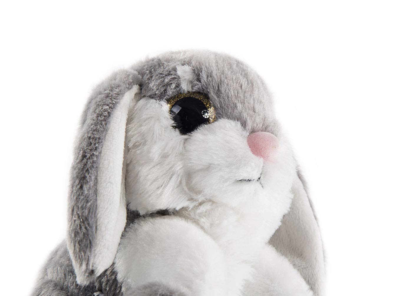 My OLi Easter Bunny Stuffed Animal 8.5in Plush Easter Rabbits Stuffed Animals with Floppy Ear Bedtime Friend Soft Toy Gifts for Kids Girls Boys, Gray