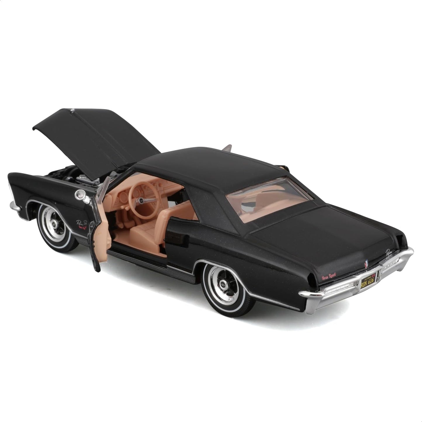 1965 Buick Riviera in Black (Special Edition) Diecast, 1:24 Scale - Maisto