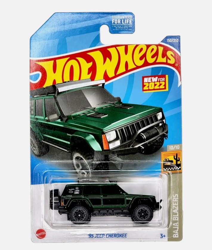 Hot Wheels 1:64 Scale Jeep Cherokee Green Baja Blazers Die-Cast Car