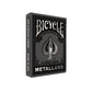 Bicycle Black and Silver Metalluxe Playing Cards - Premium Foil Metalluxe Deck- Classic Poker Size, Collectible Luxury Design, Great for Game Night