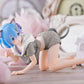 Zero Starting Life in Another World Desktop Cute Figure - Rem (Cat Roomwear Ver.)