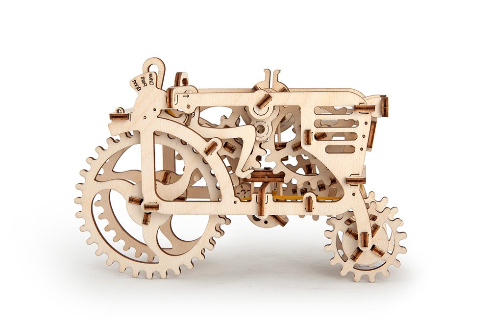 UGEARS Models 3-D Wooden Puzzle - Mechanical Tractor