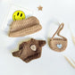 3-Piece Handcrafted 17cm Doll Clothes - Compatible with 5.91-6.7inch (17cm) Dolls as Accessories, Premium Dolls Outfit with Accessories, Hand