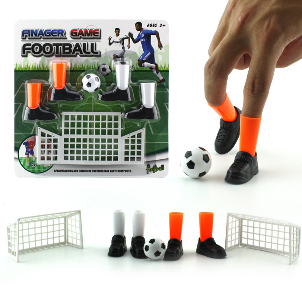 Alasida Finger Football Game Sets with Two Goals Funny Family Party Finger Soccer Game