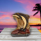 Leaping Dolphin - Wood Intarsia Puzzle Box - Handcrafted with Secret Compartment