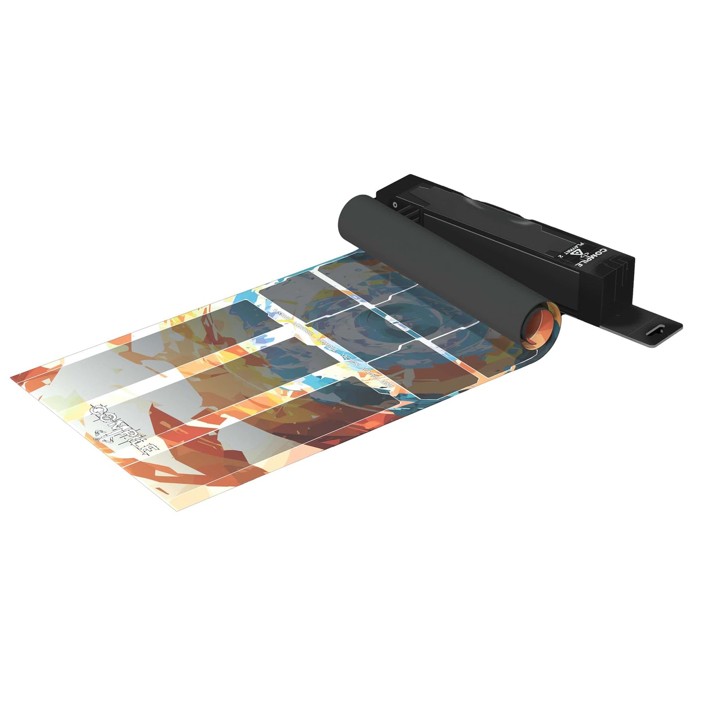 Synapses Games: Compile: Playmat 2 - Measures 11 x 29.5, Vinyl Neoprene Playmat to Organize Cards, Area Control Strategy Card Game Accessory