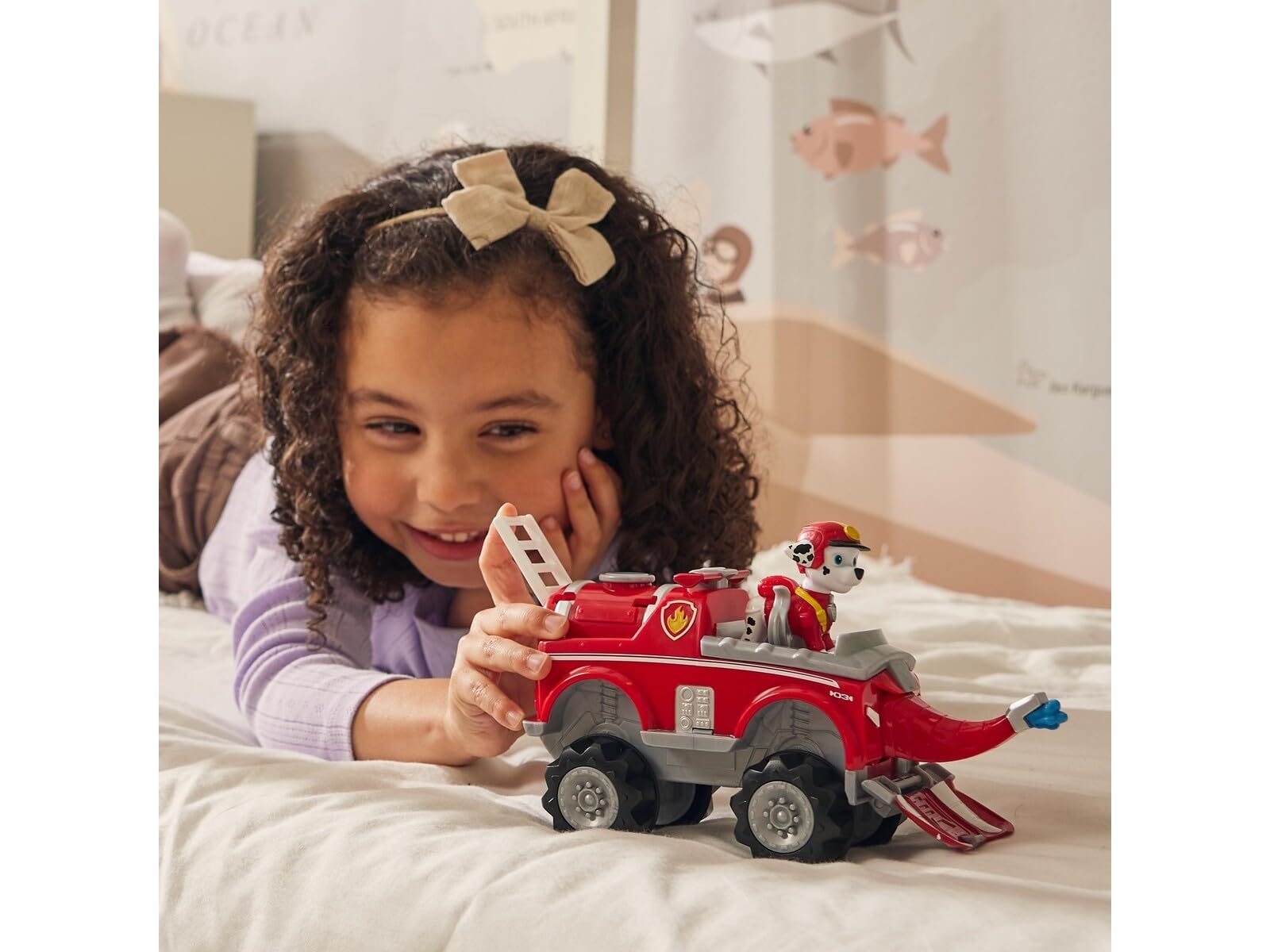 Paw Patrol Jungle Pups, Marshall Elephant Vehicle, Toy Truck with Collectible Action Figure, Kids Toys for Boys & Girls Ages 3 and Up