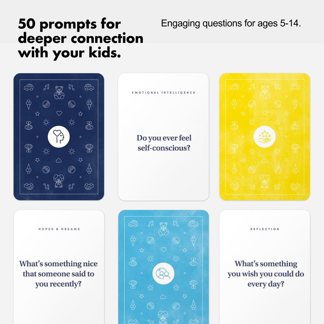 BestSelf Little Talk Expansion - 50 Conversation Cards for Kids, Therapy