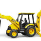 Bruder Toys - Construction Realistic JCB MIDI CX Backhoe Loader with Changeable Front Loader and Backhoe Loader Scoop - Ages 3+