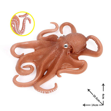 DOYIFUN Simulated Octopus Model Figure Toy, Realistic Sea Life Animal Figurines Collection Playset Science Educational Props Toys(Octopus)