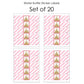 Big Dot of Happiness Little Princess Crown - Pink and Gold Princess Baby Shower, Birthday Party Water Bottle Sticker Labels - Set of 20
