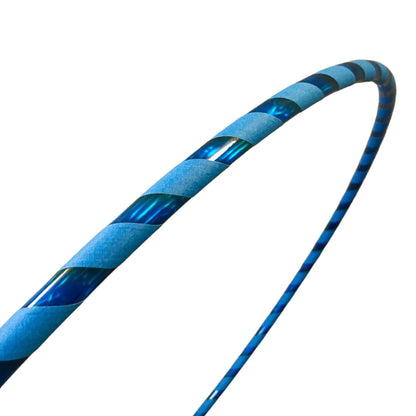 SpinMajik Kids Hula Hoop | Lighter Weight Yet Sturdy | UV Blue, Medium (32")